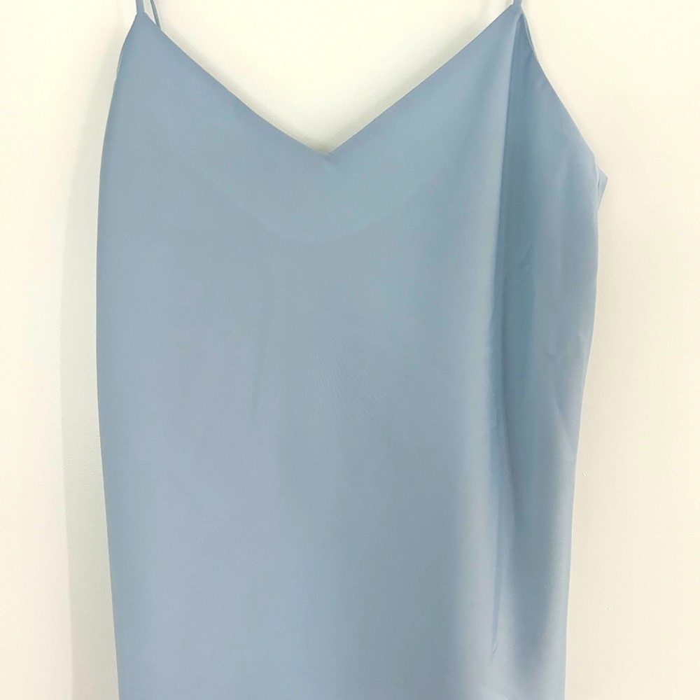Club Monaco Silk Blue Top